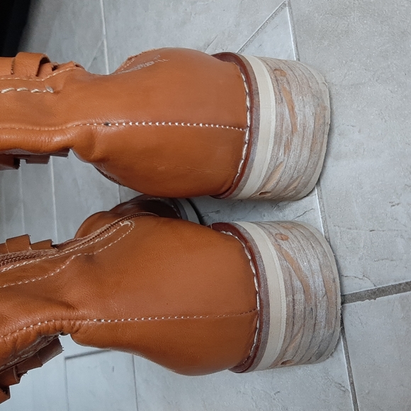 Rare Like Smug by Prophecy Brown Leather Booties Size 7.5 - Picture 6 of 12